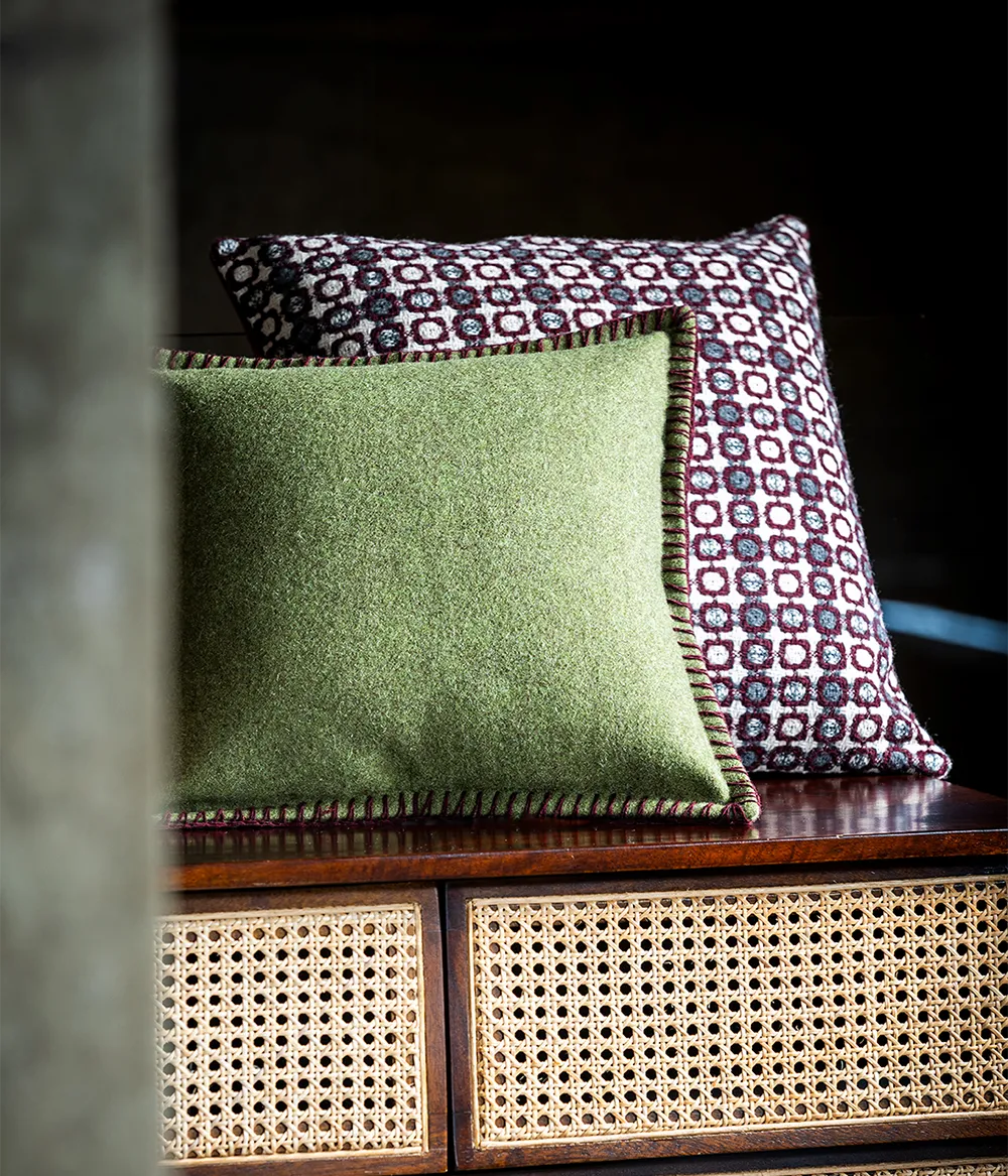 Blanket Stitch Cushion
