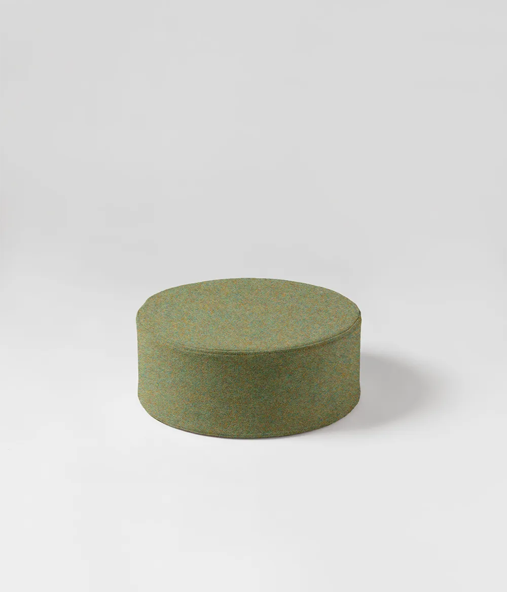Wide Cylinder Pouffe
