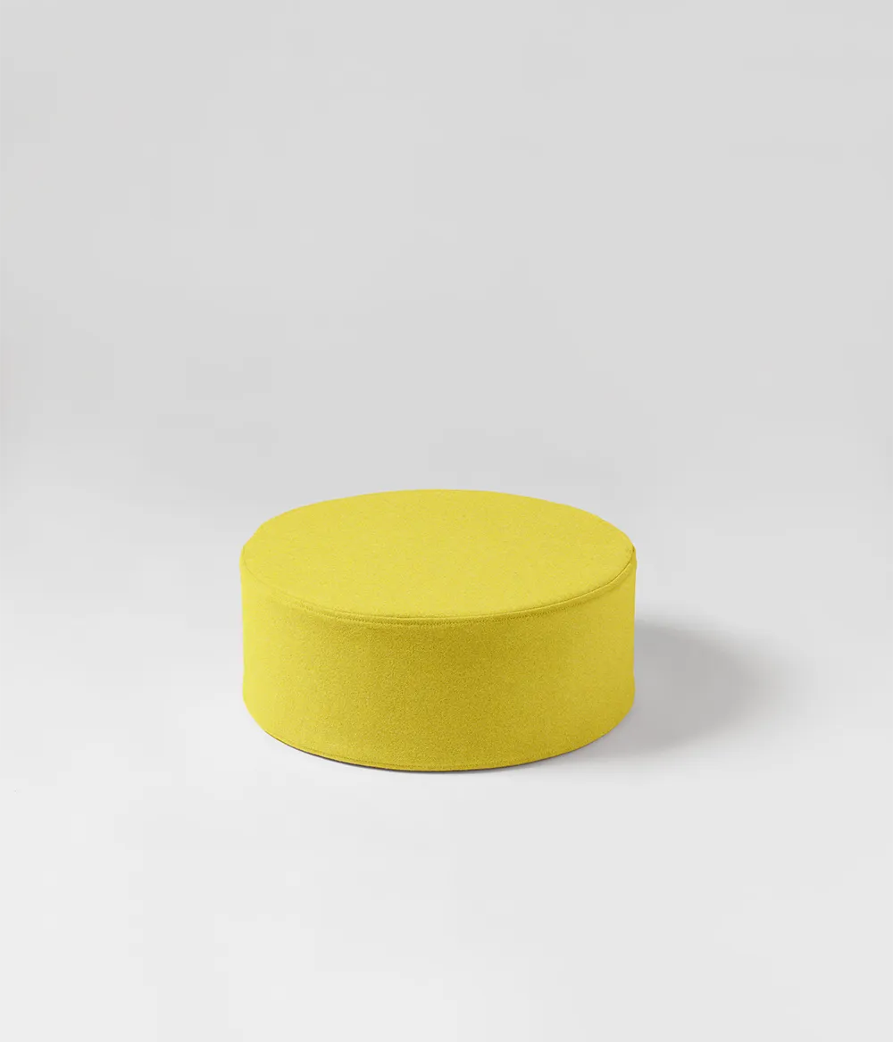 Wide Cylinder Pouffe
