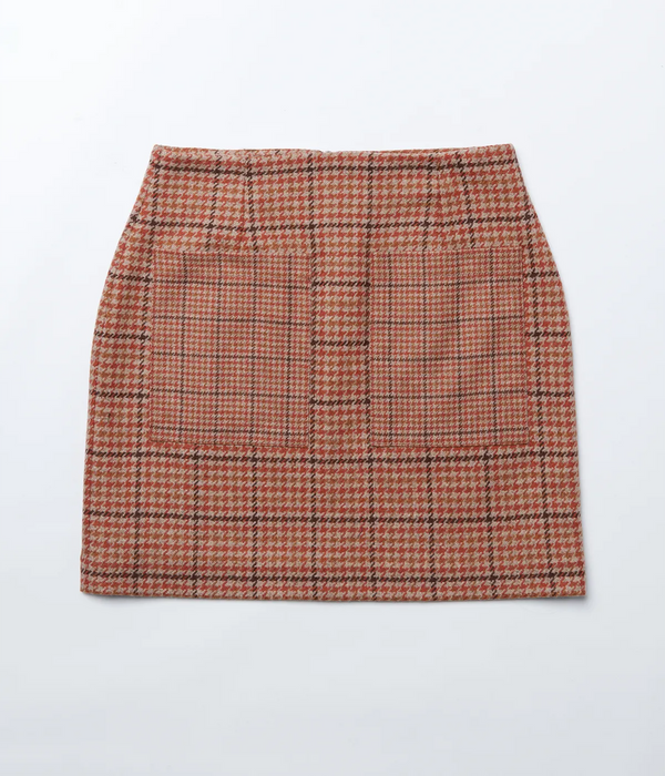 Mini Pied-de-Poule Skirt