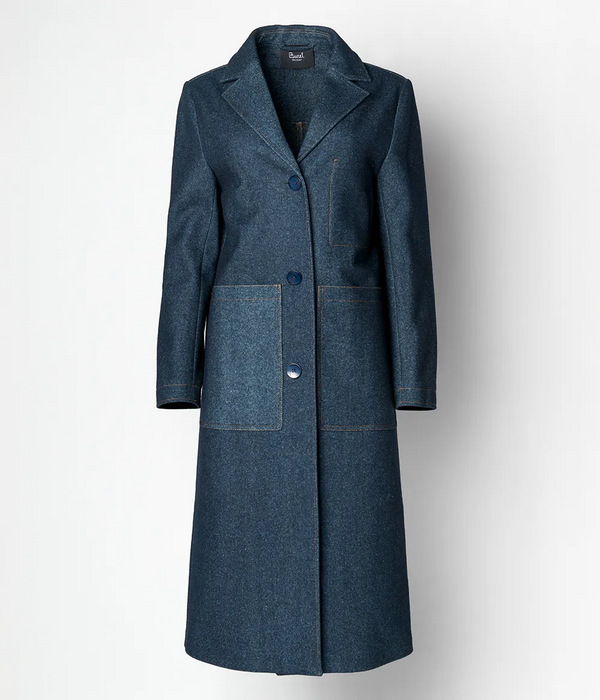 Wool Overcoat with Chest Pocket